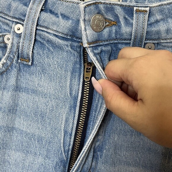 Madewell Curvy Perfect Vintage Jeans Women’s Size 24 Blue Fiore Wash High Rise - Picture 12 of 12